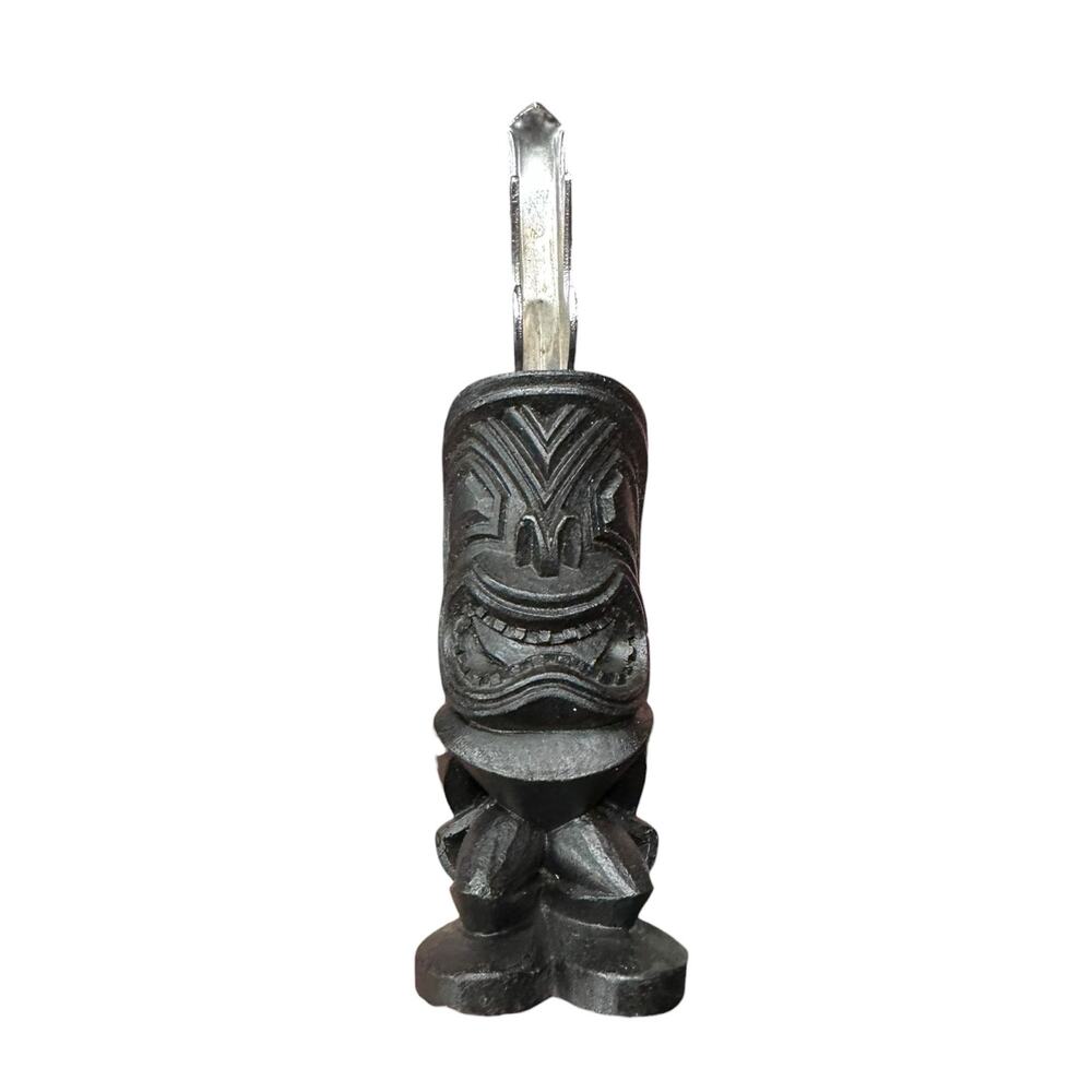 Coco Joe's Tiki God “Ulani” bottle opener made in Hawaii  with Lava and Resin.